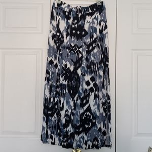 Banana Republic Blue Print Maxi Skirt